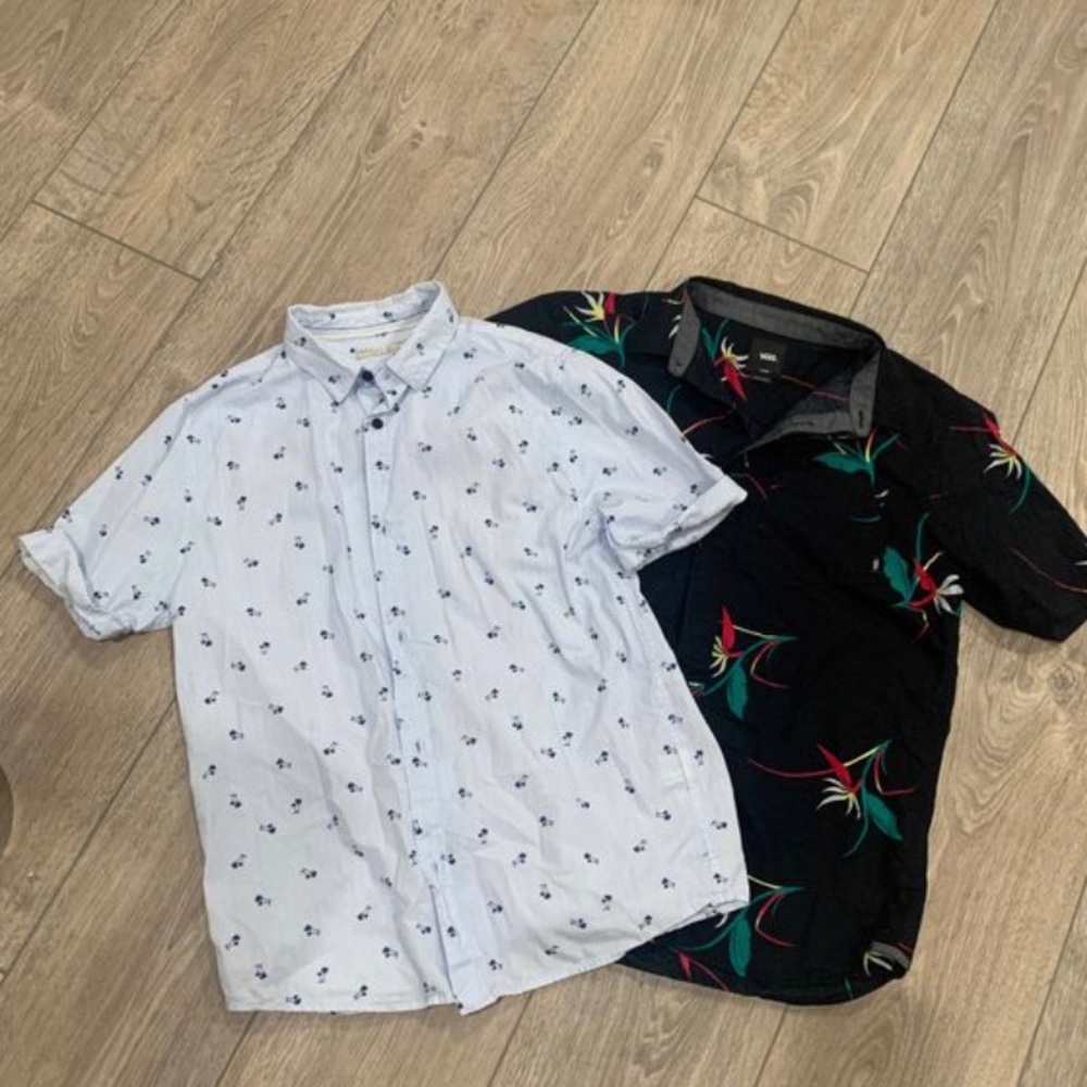 2 boys button ups